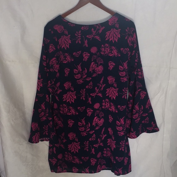 Blue Rain Floral Dress M, NWT - Picture 3 of 4